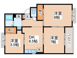 トリヴァンベ－ル美船Ａの物件間取画像